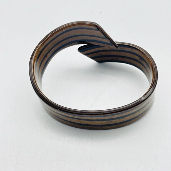 Brown Black Striped Bypass Bracelet Classic Career Cosplay LARP Boho Festival - Picture 2 of 6
